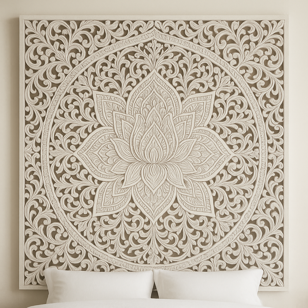 Lotus Wall  Bedhead Mandala Wall-Mounted Bedhead