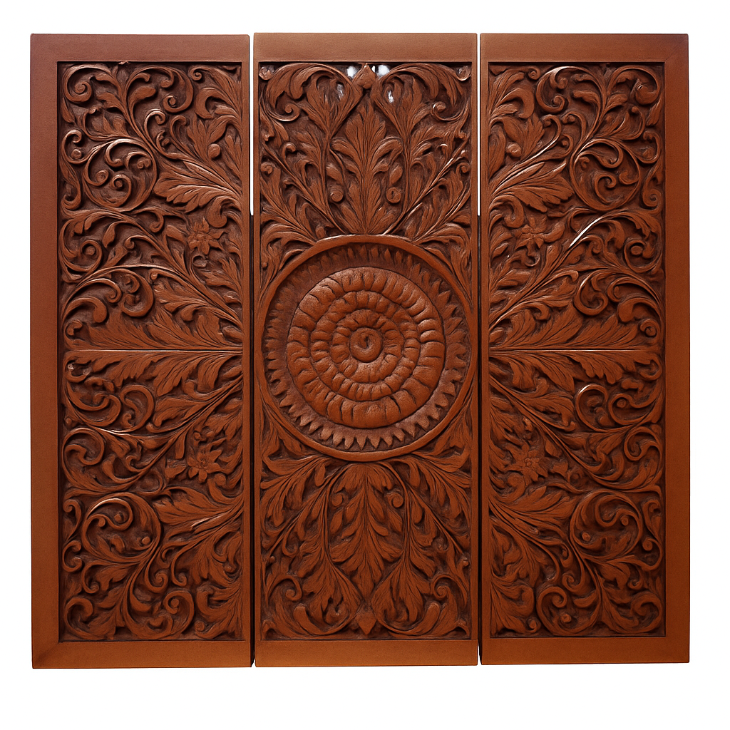 Spiral Serenity   Bedhead Mandala Wall-Mounted Bedhead