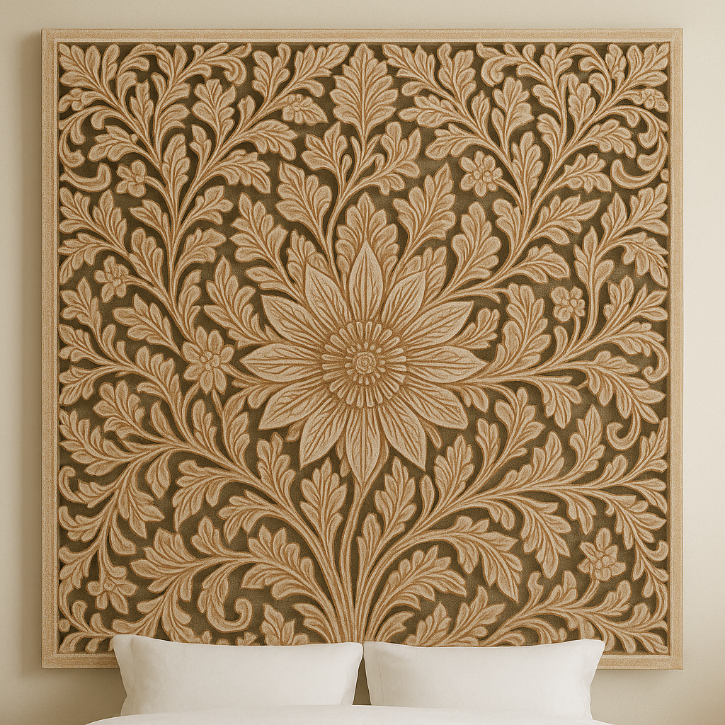 Sunflower  Bedhead Mandala Wall-Mounted Bedhead