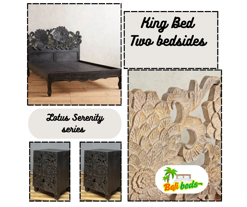 Jungle Harmony Series Package bed and 2 Bedsides 