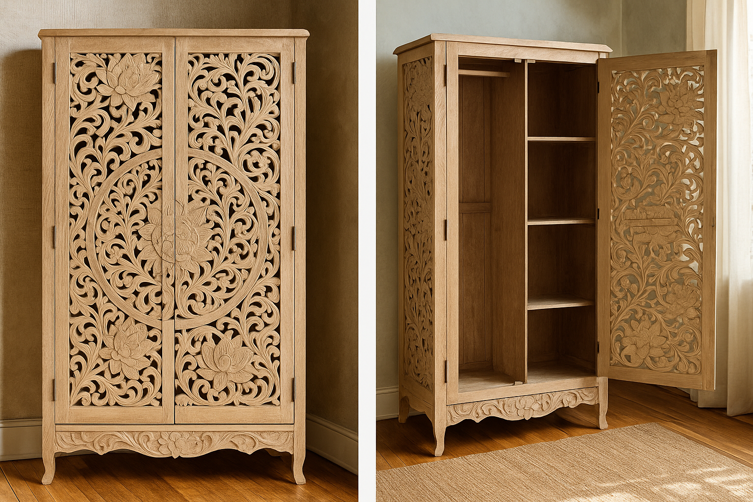 Serenity Bedroom Package bed , Wardrobe and 2 Bedsides 