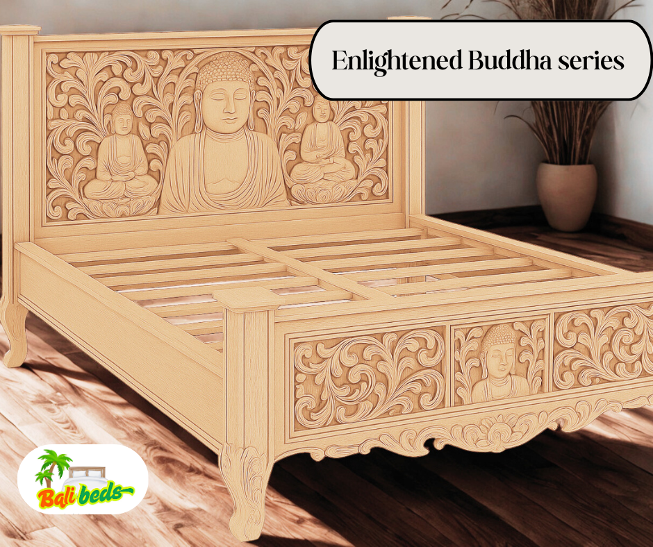 Enlightened Buddha Series Package bed , 6 draw dresser and 2 Bedsides 