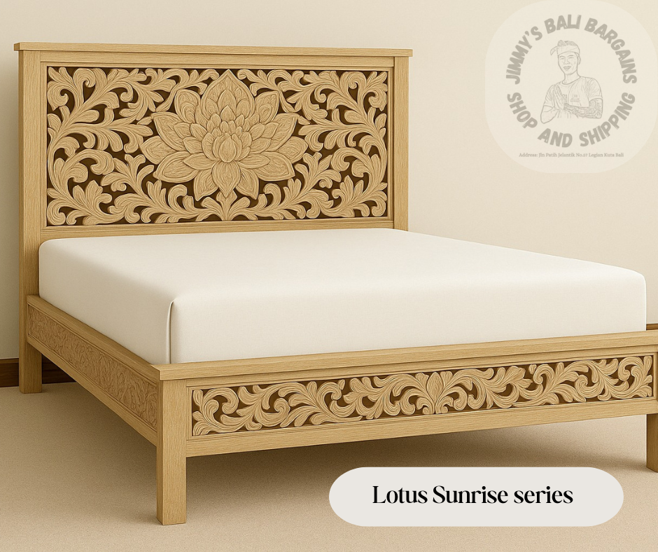 The Lotus Sunrise Package bed , Wardrobe and 2 Bedsides 