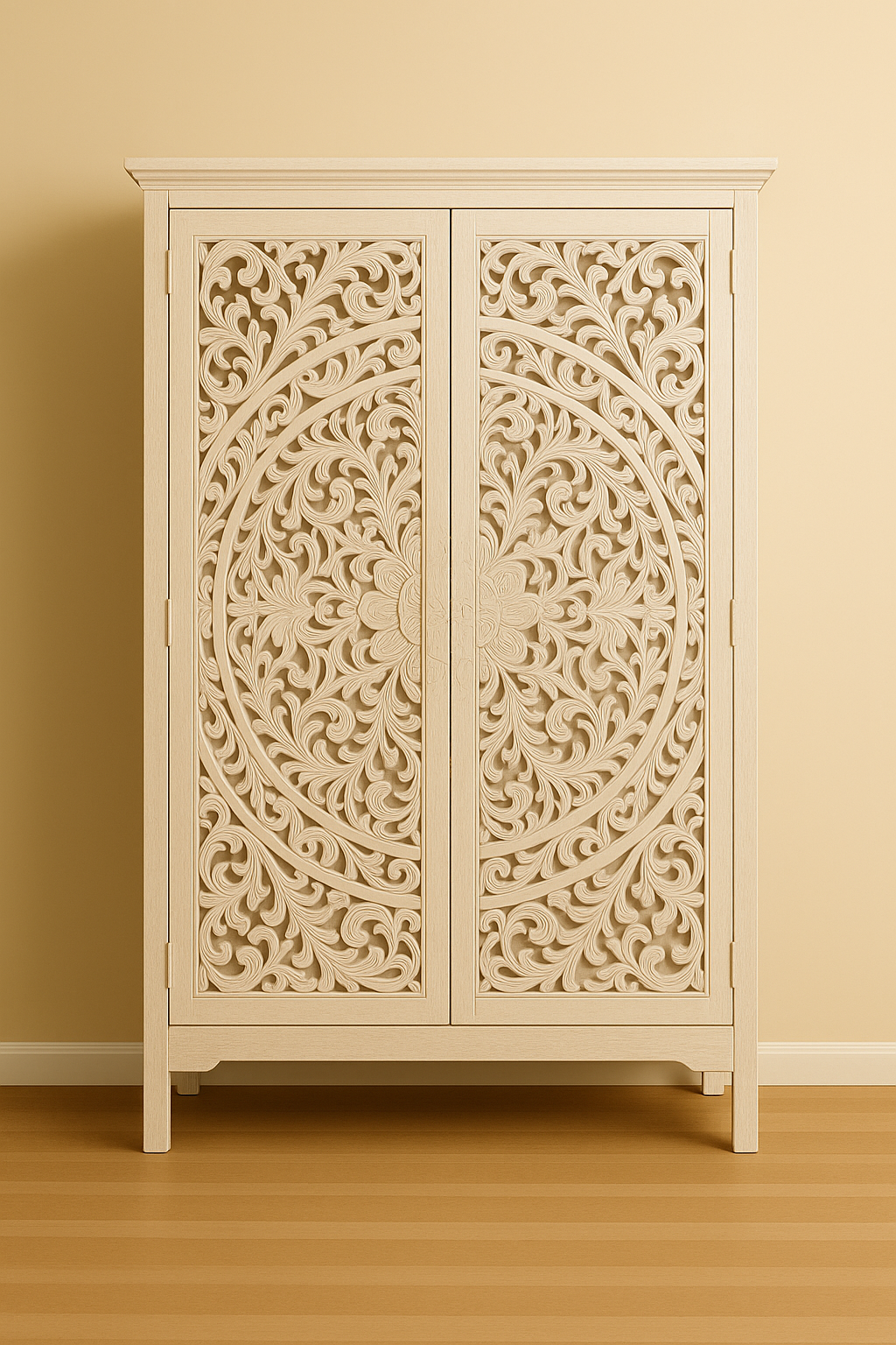 Jungle Haven Wardrobe Solid Wood – 200x100x45 cm