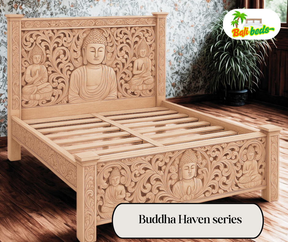 The Buddha Haven – Hand-Carved Bed