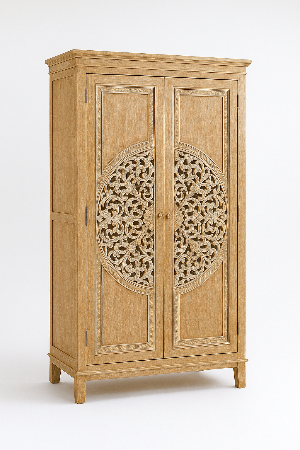 Bumi Armoire WardrobeSolid Wood Wardrobe – 200x100x45 cm