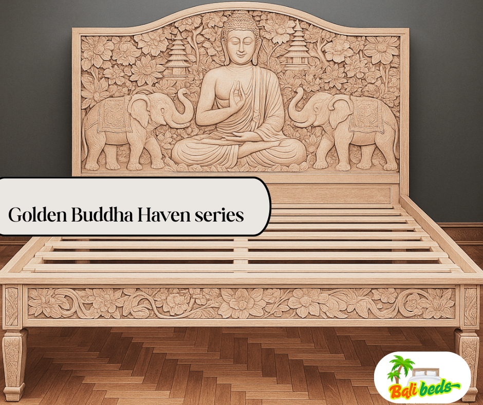The Golden Buddha – Hand-Carved Bed