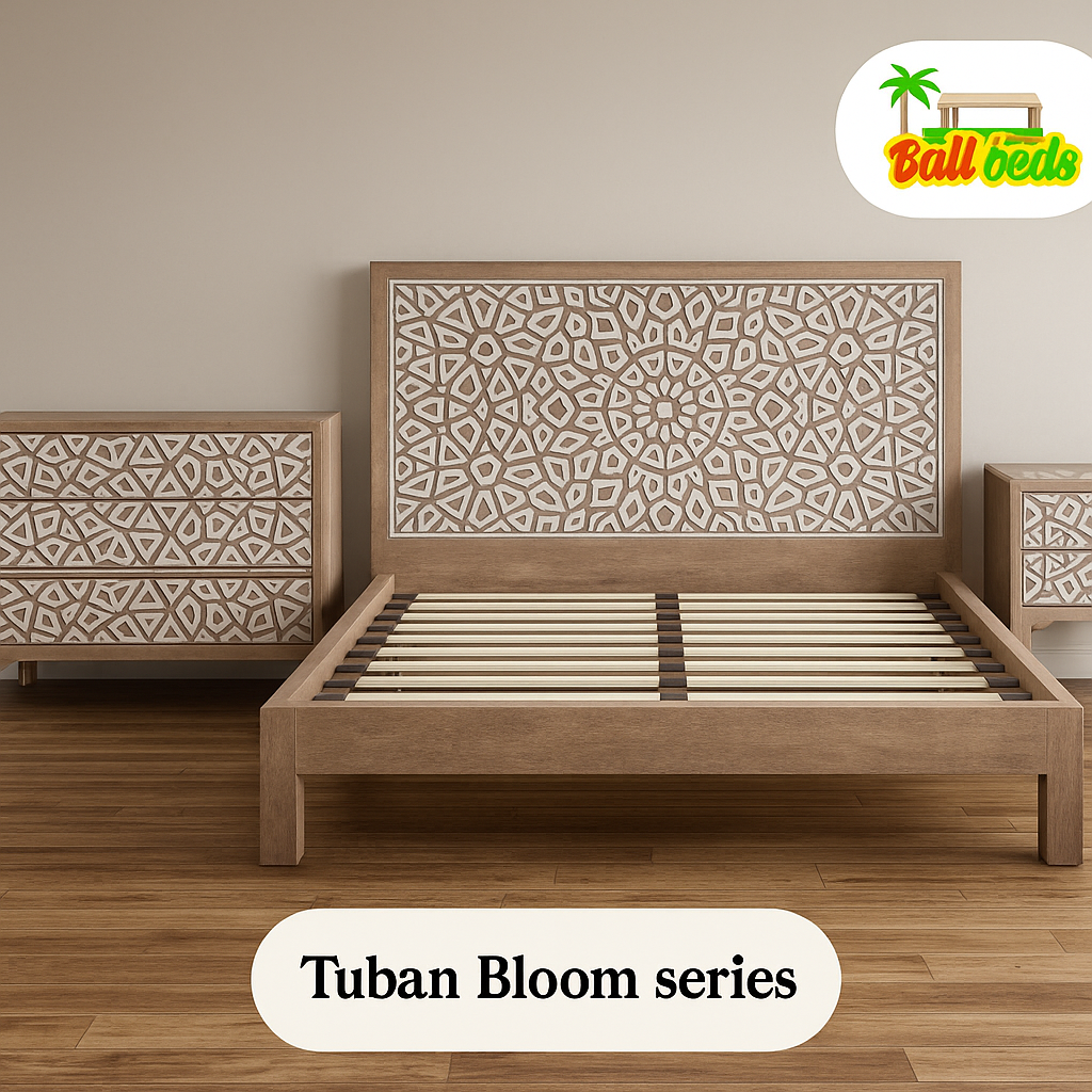 Tuban Bloom – Hand-Carved Bed