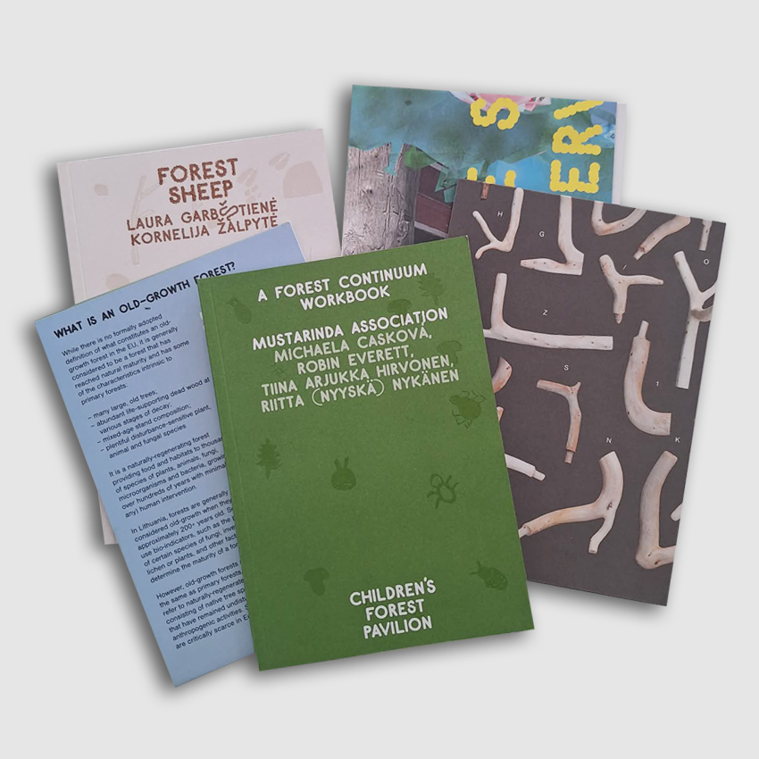 Children's forest pavilion, set of publications