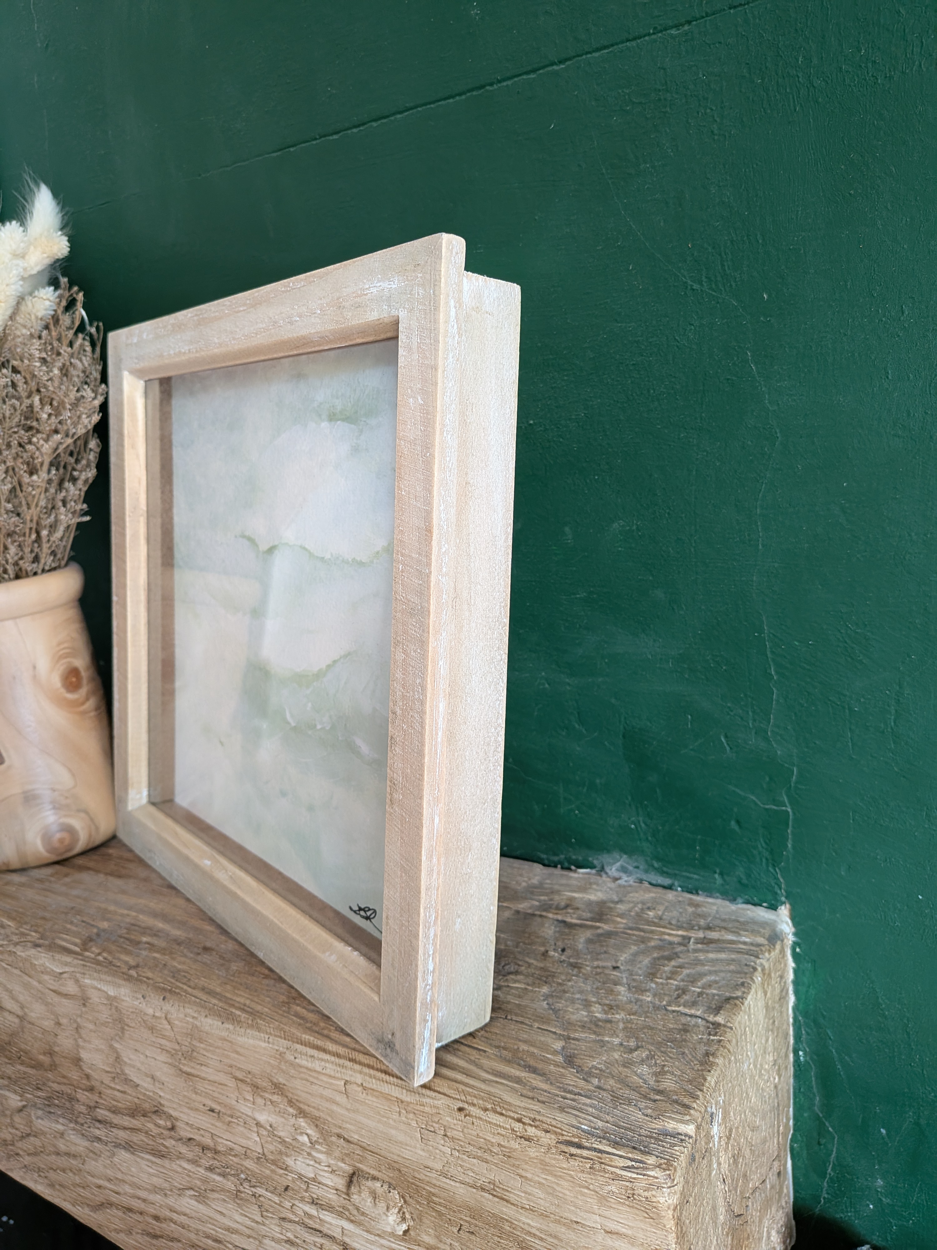 Acrylic Painting In A Rustic Picture Frame