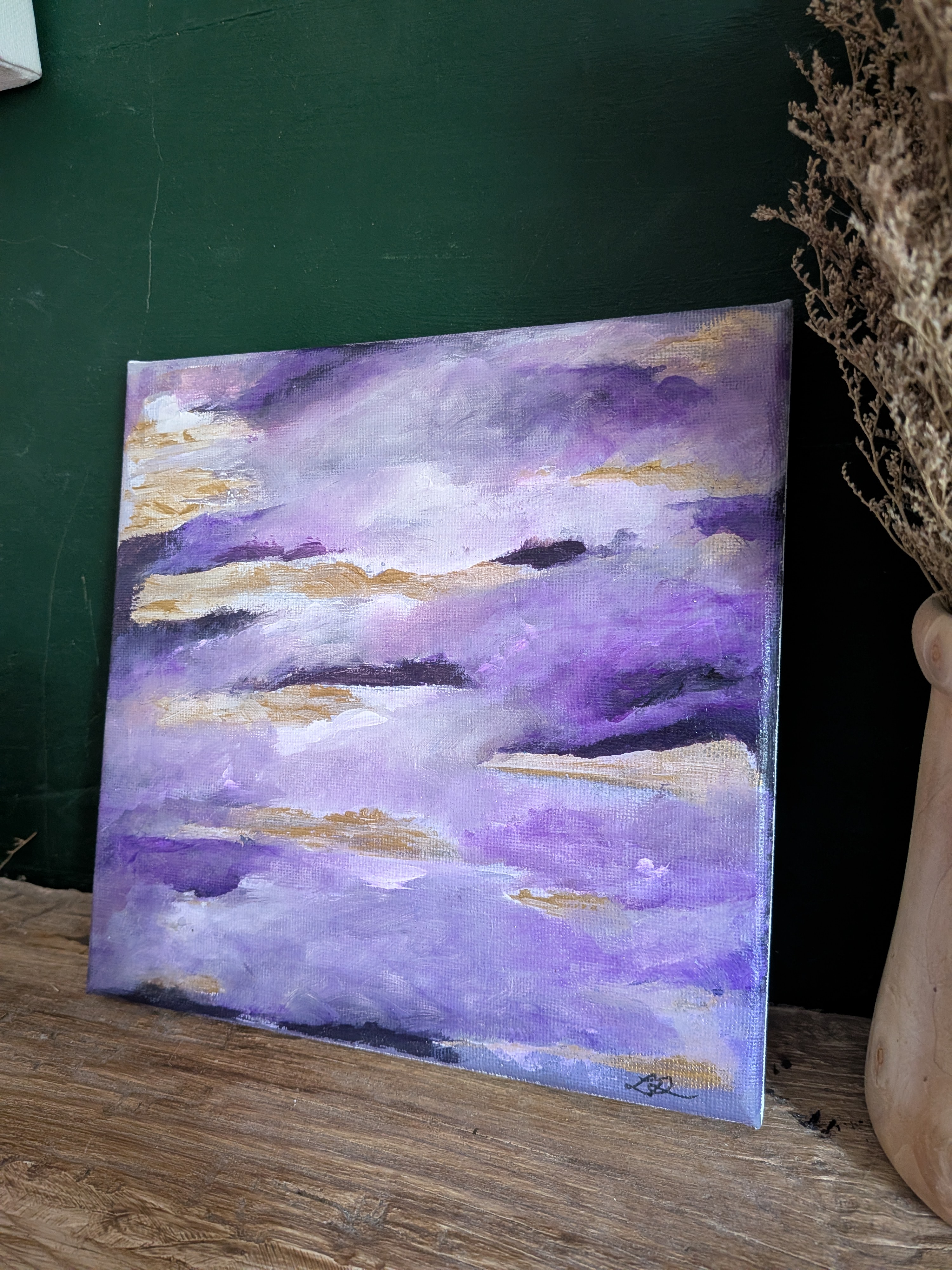 Purple Abstract Painting