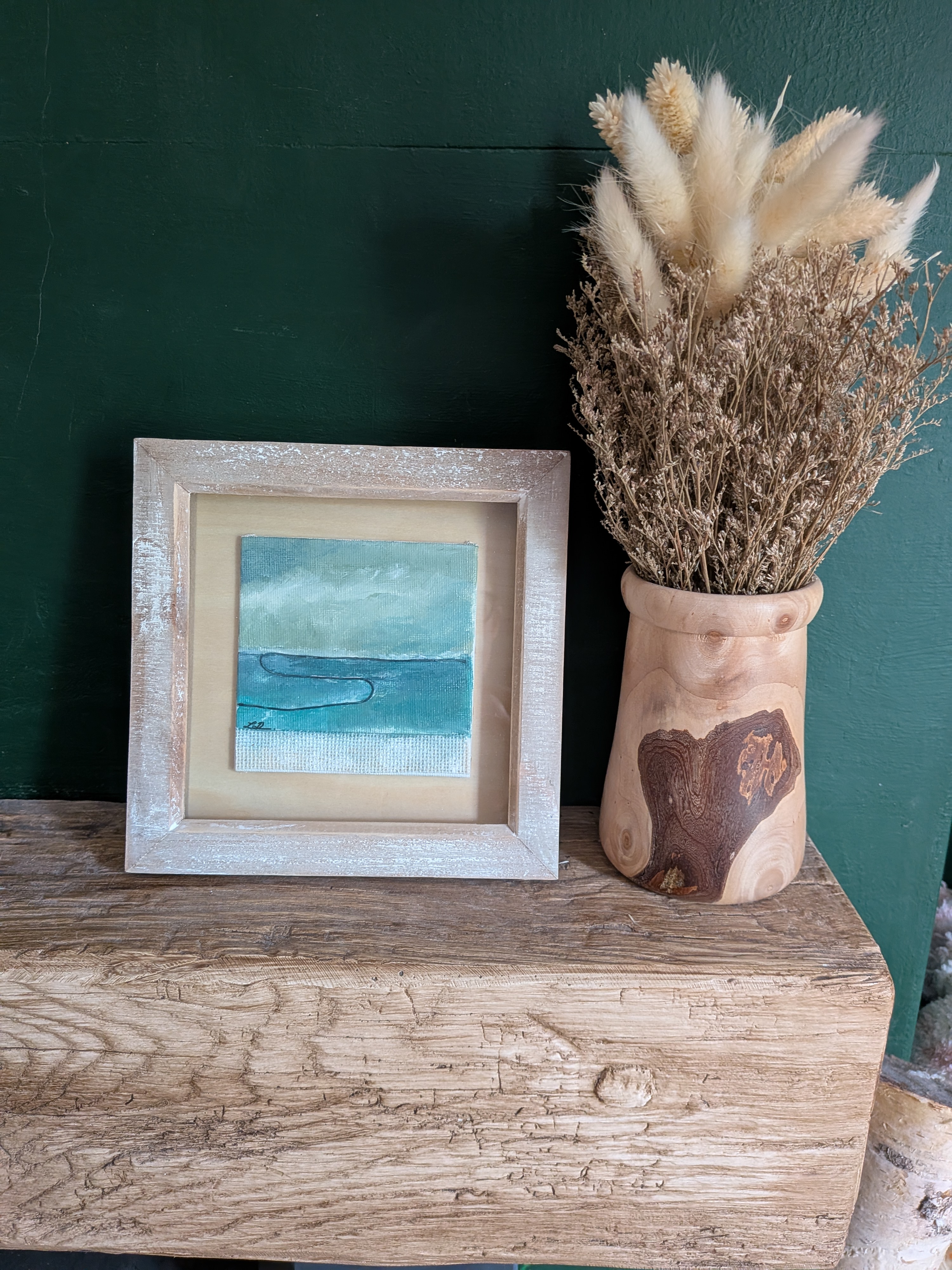 Framed Abstract Collage Art