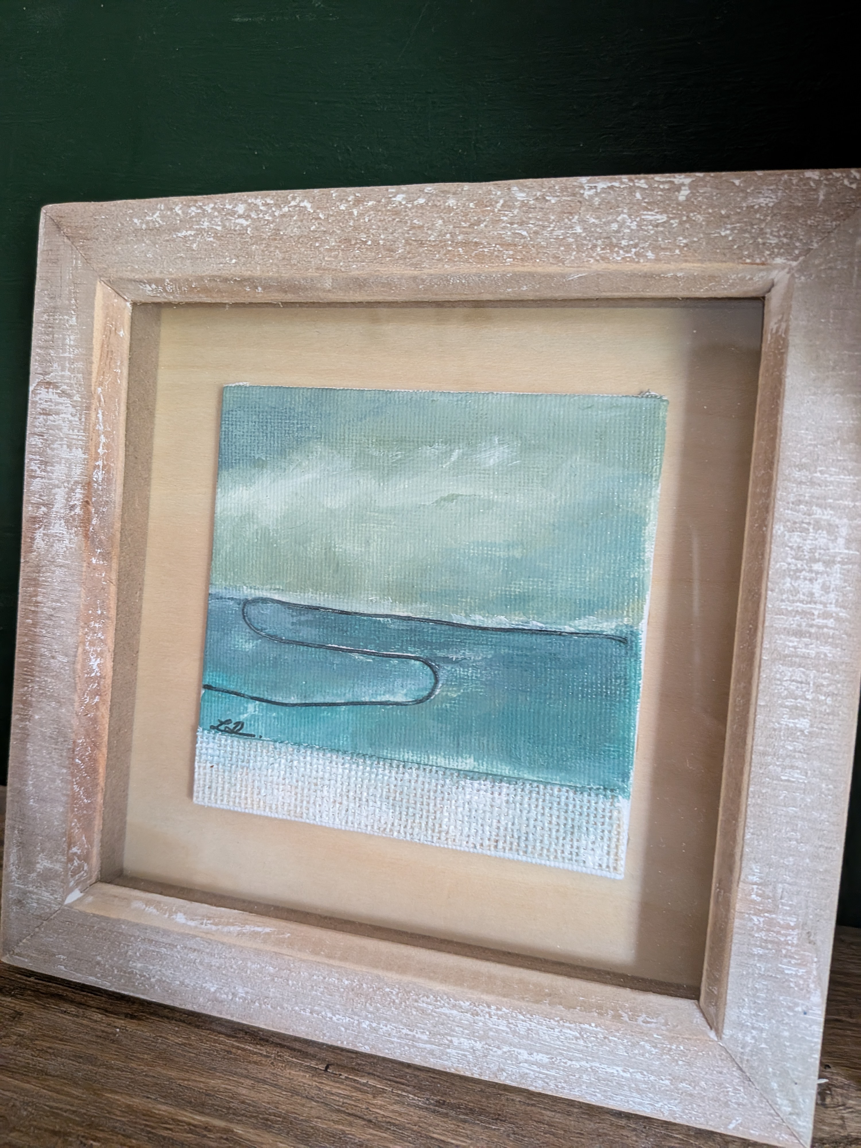 Framed Abstract Collage Art