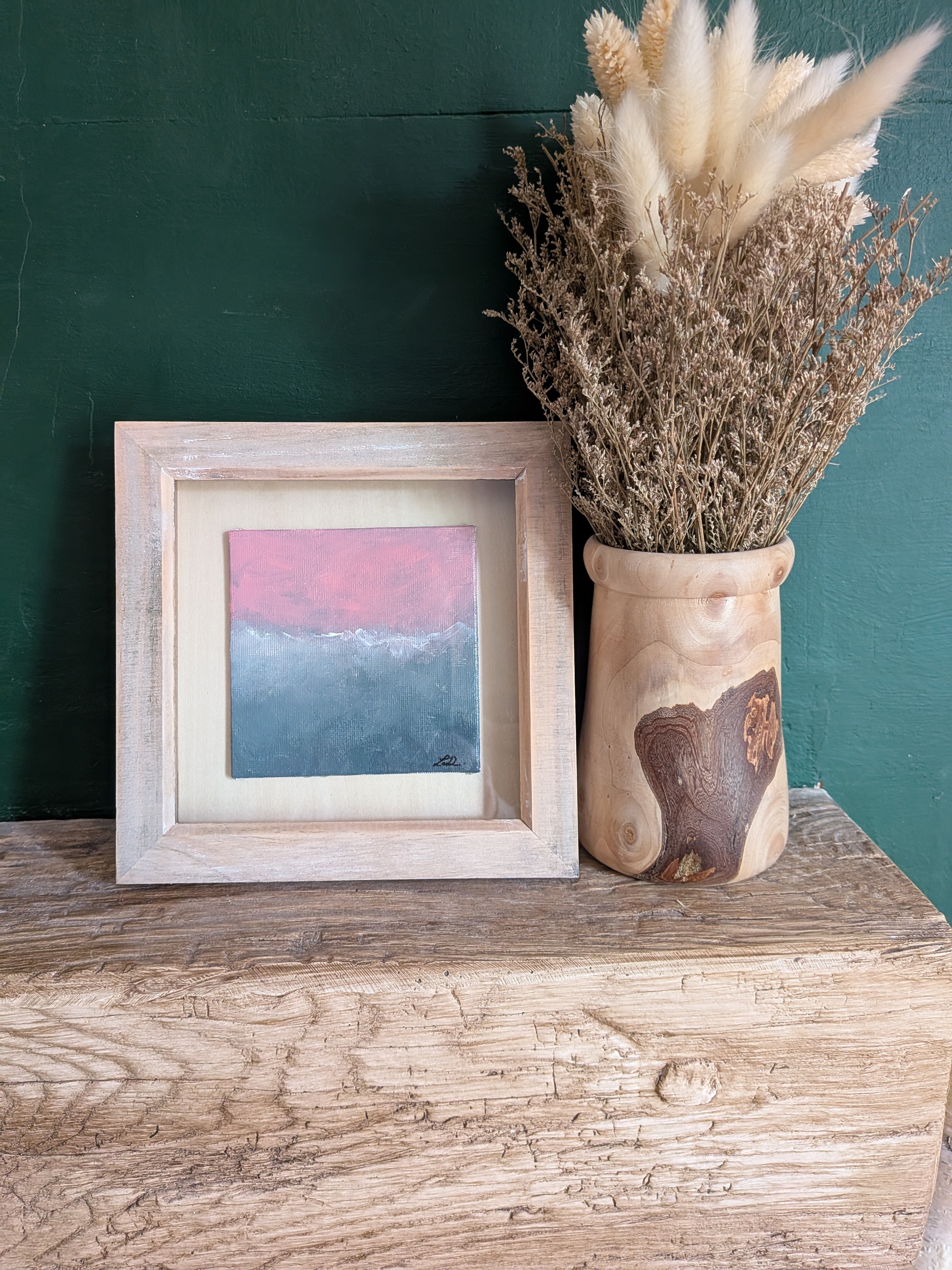 Dusky Rose Abstract Art