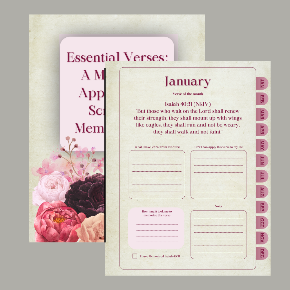 Essential Verses: A Minimalist Approach to Scripture Memorization