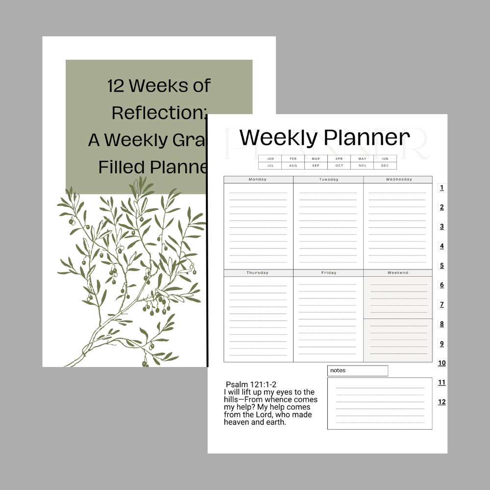 Weekly Grace-Filled Planner