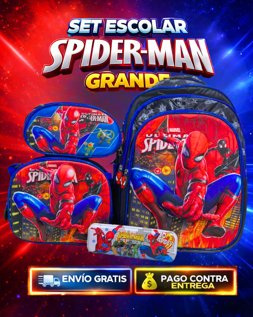 Trío importado SPIDERMAN REF 202