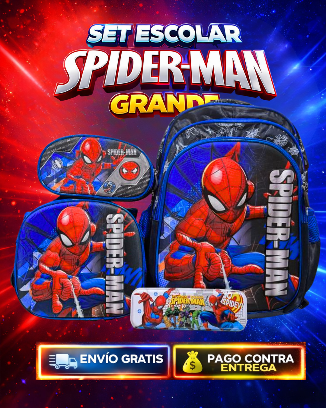 Trío importado SPIDERMAN REF 203