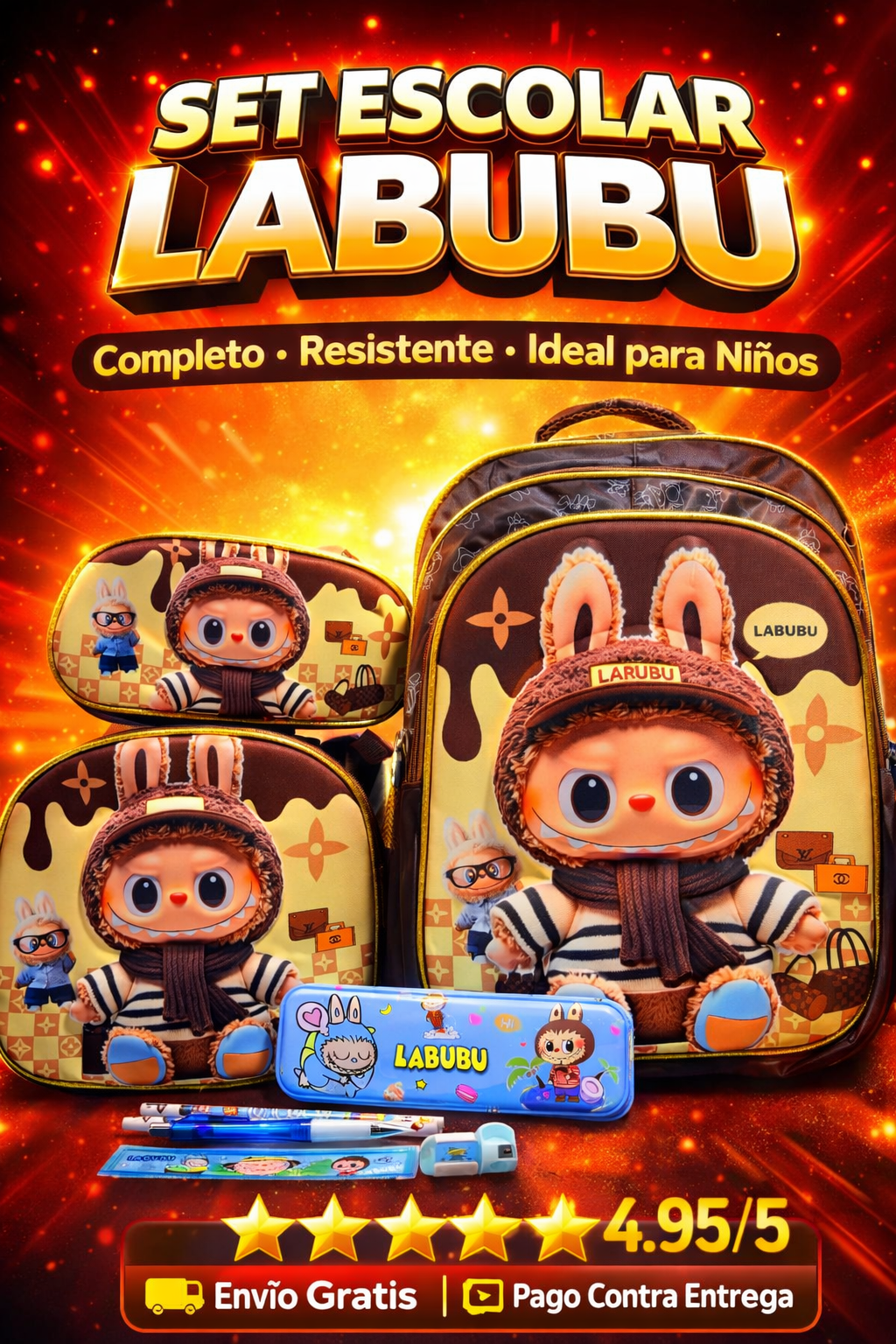 Trío importado Labubu REF 501