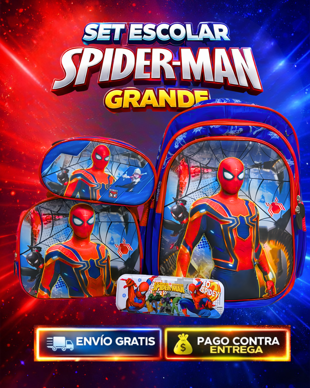 Trío importado SPIDERMAN REF 201