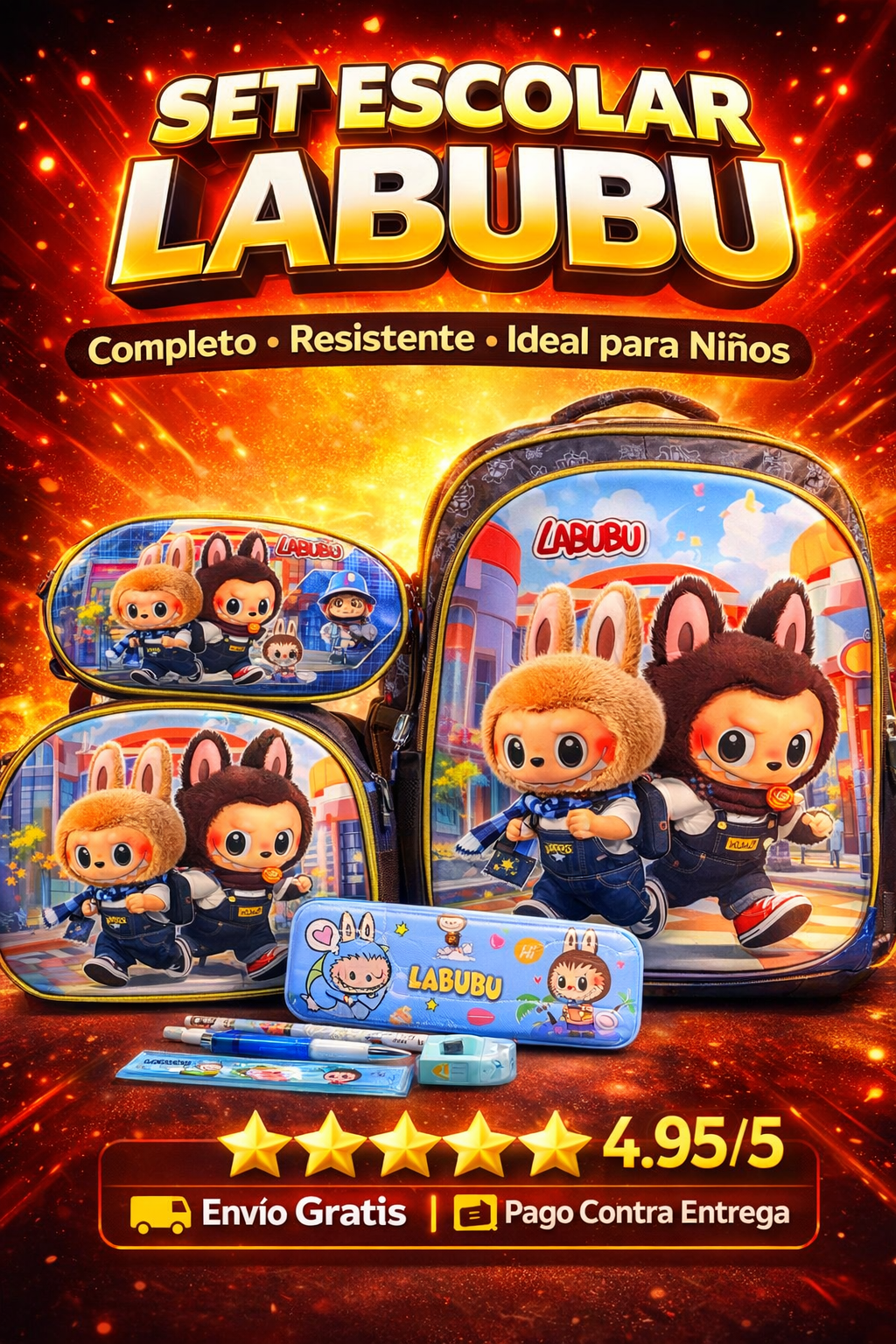 Trío impotado Labubu REF 502