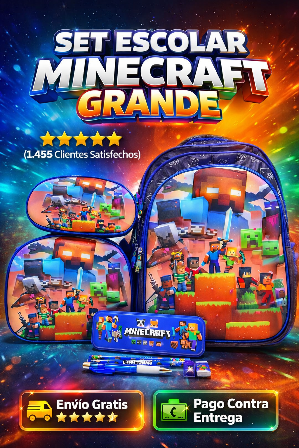 Trío importado Minecraft REF 601