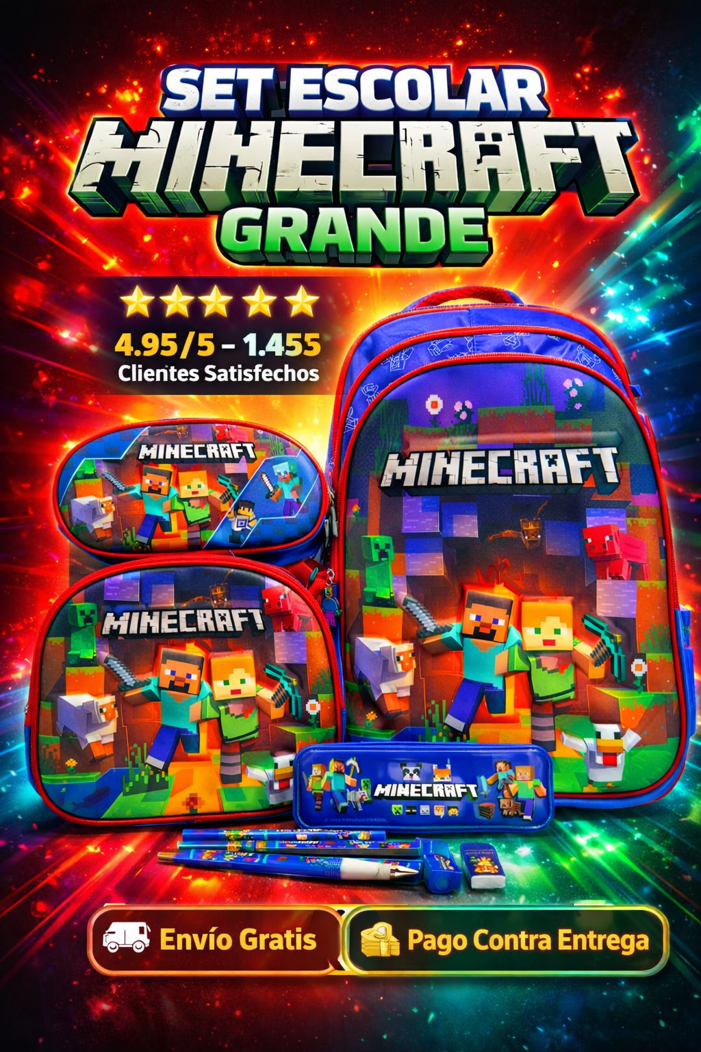 Trío importado Minecraft REF 602