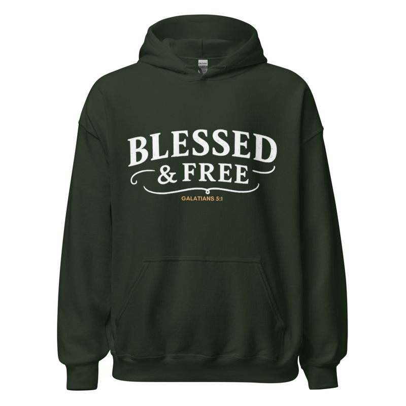 Unisex Hoodie – Blessed & Free