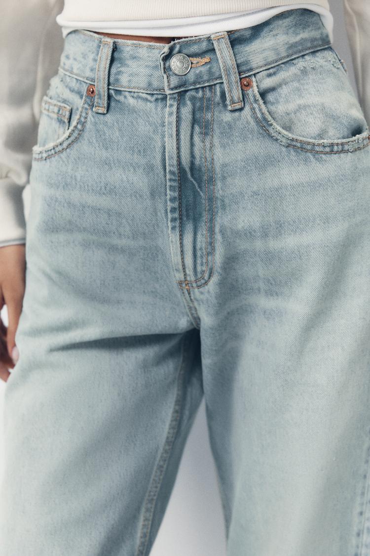  HIGH-WAIST WIDE-LEG FULL-LENGTH JEANS