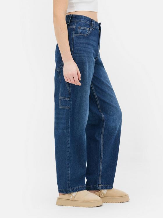 Dark blue Baggy barrel jeans