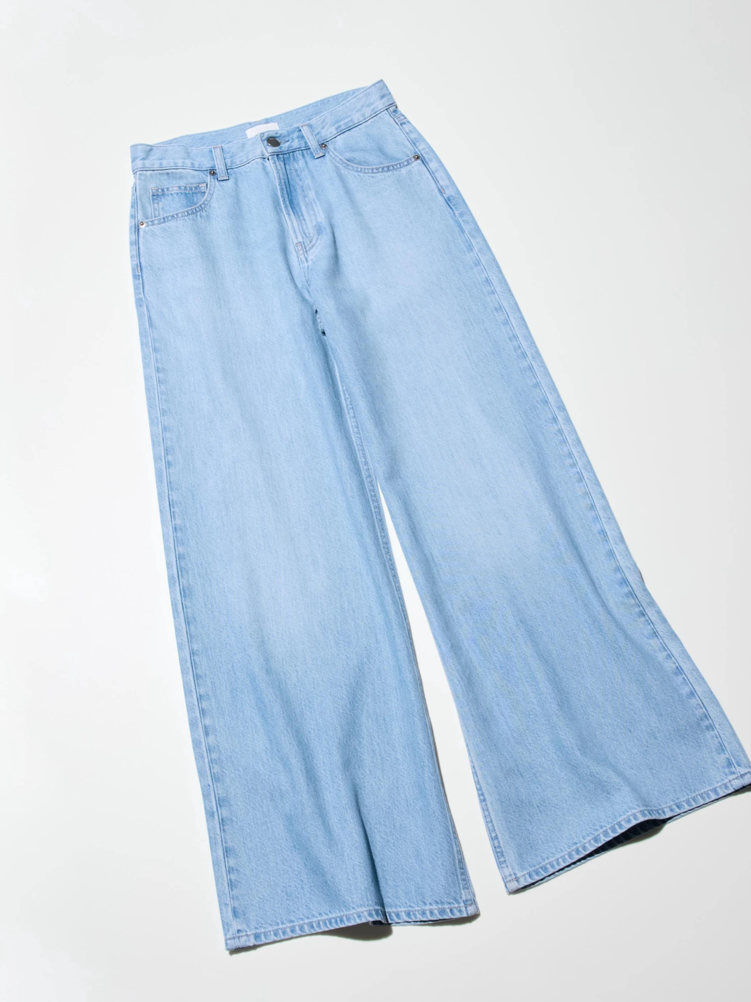 Ice blue wideleg jeans 