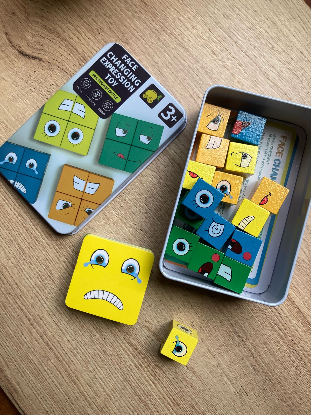 Juego cubos de emociones 