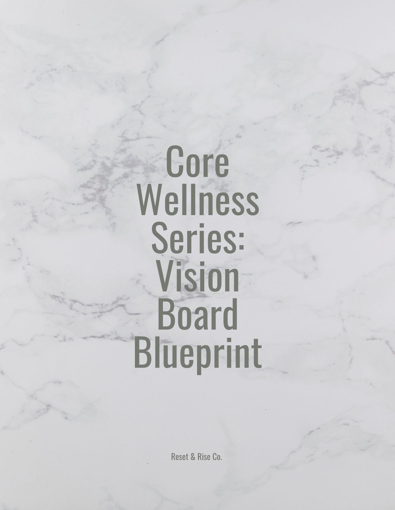 Core Wellness Series: Vision Board Workbook