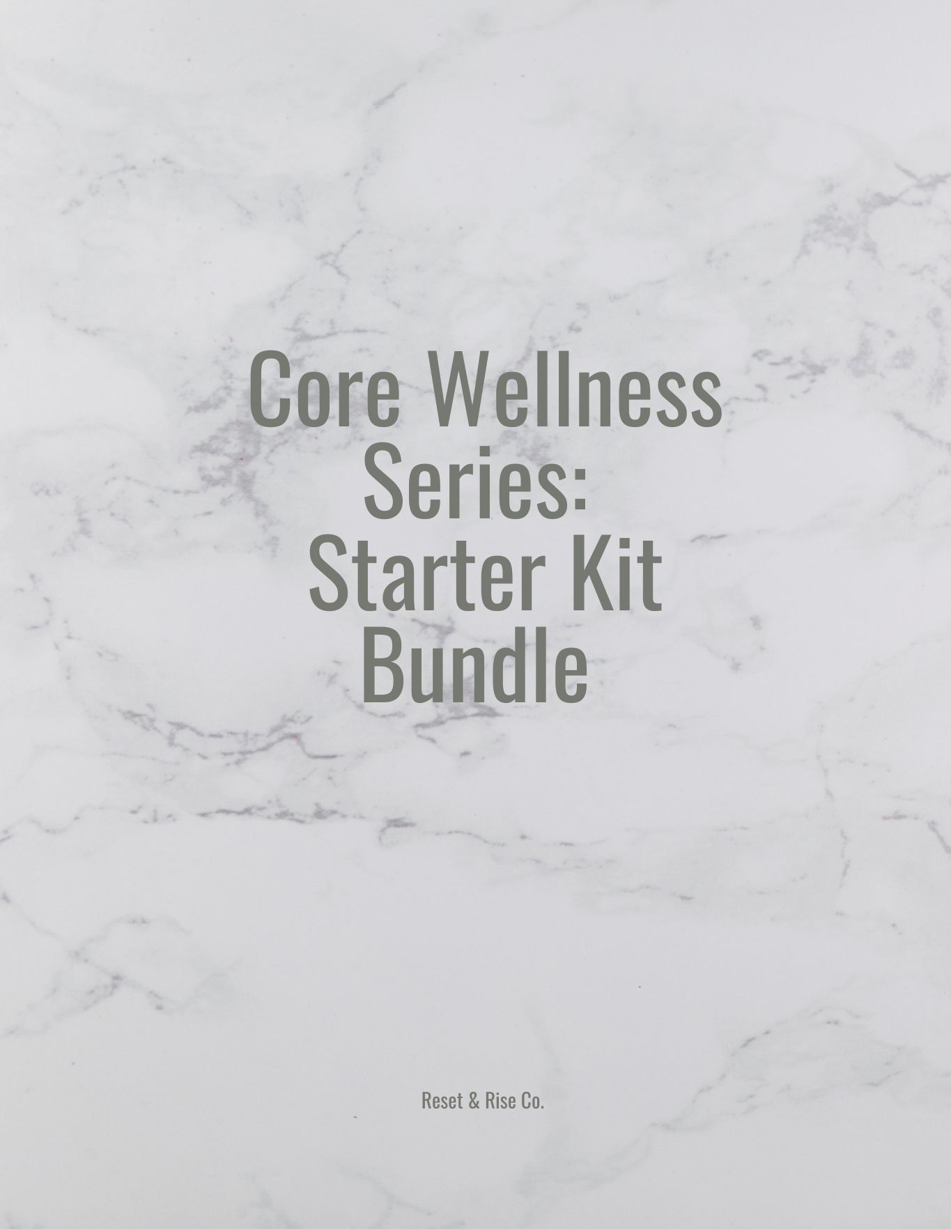 Core Wellness Series Starter Kit Bundle
