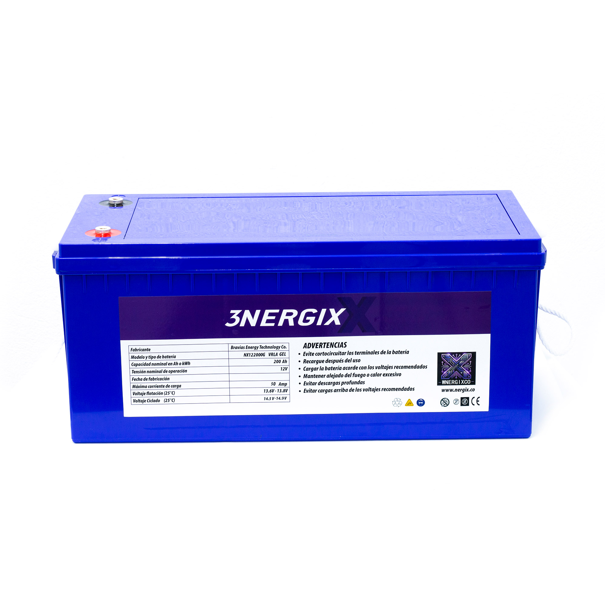 12V 200AH NERGIX GEL Battery