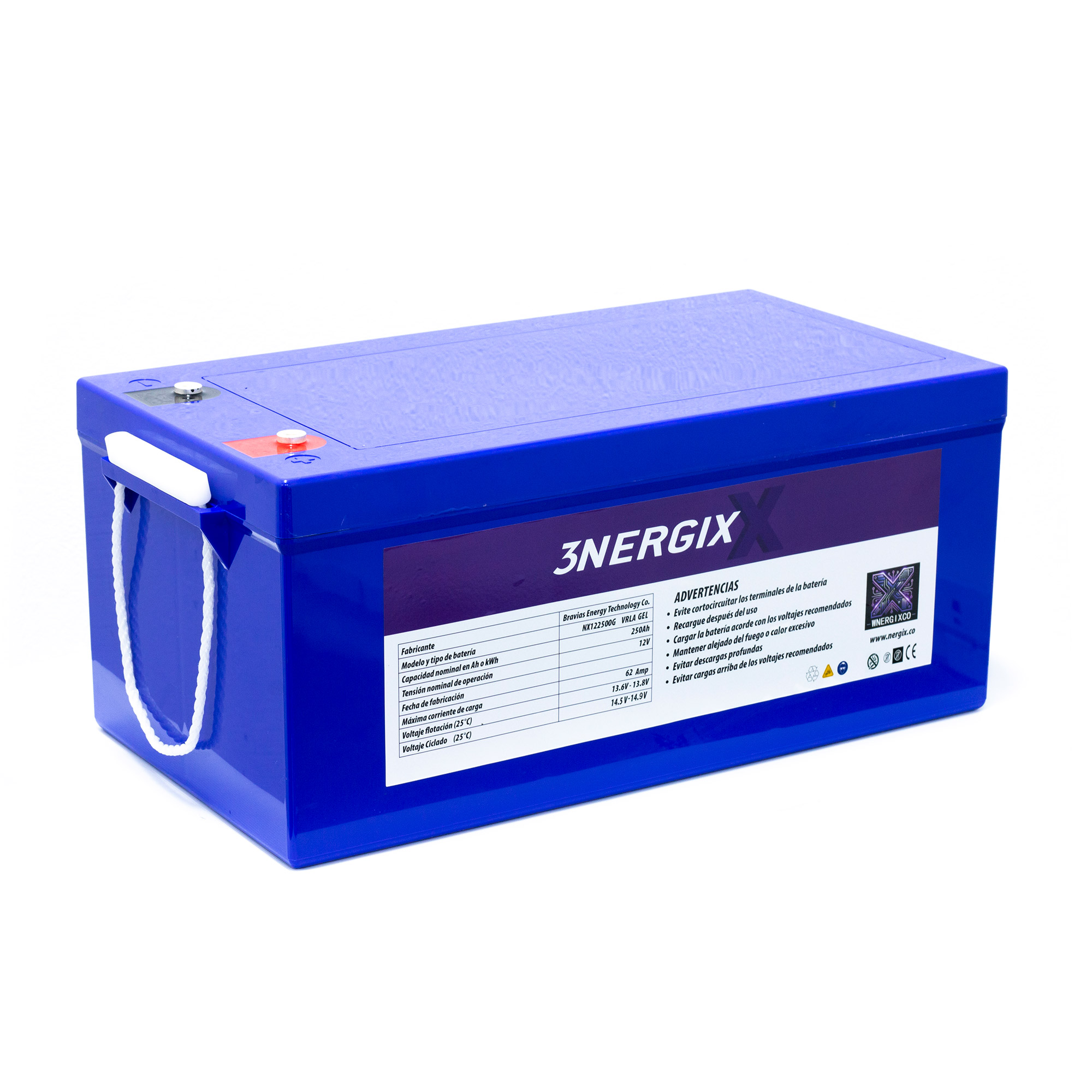 12V 250AH  NERGIX GEL Battery