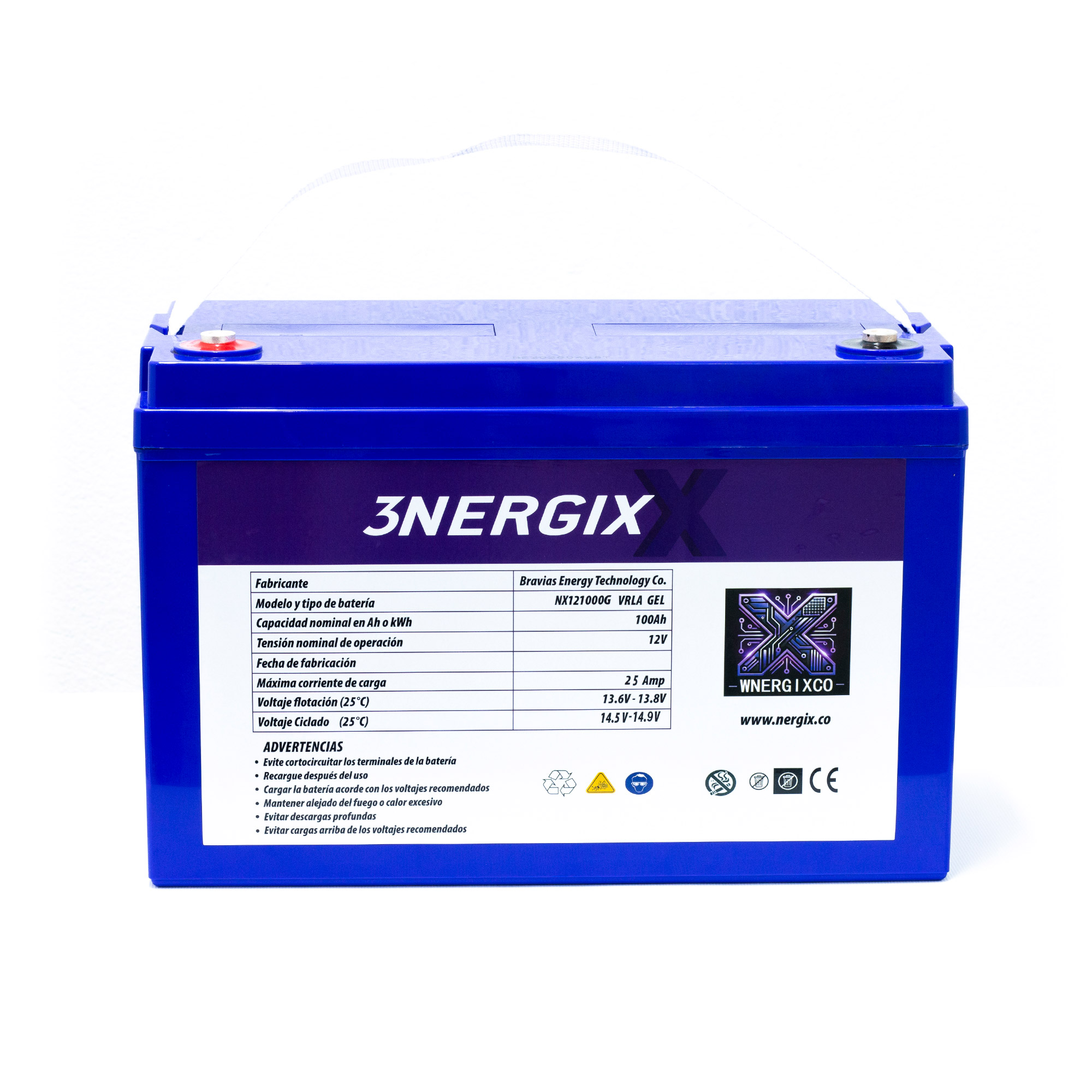 12V 100AH Nergix GEL  Battery