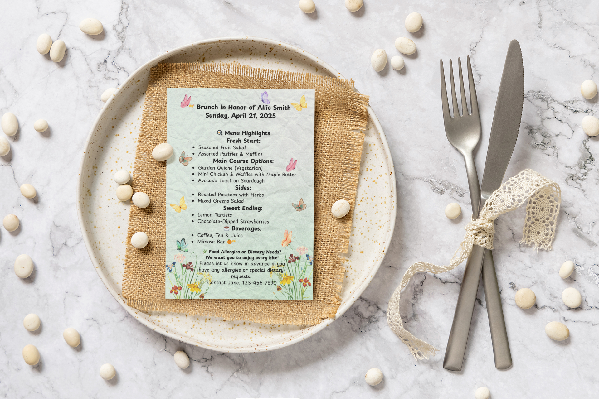 Brunch Bridal Shower Printable Bundle | Canva Editable Invitation Suite
