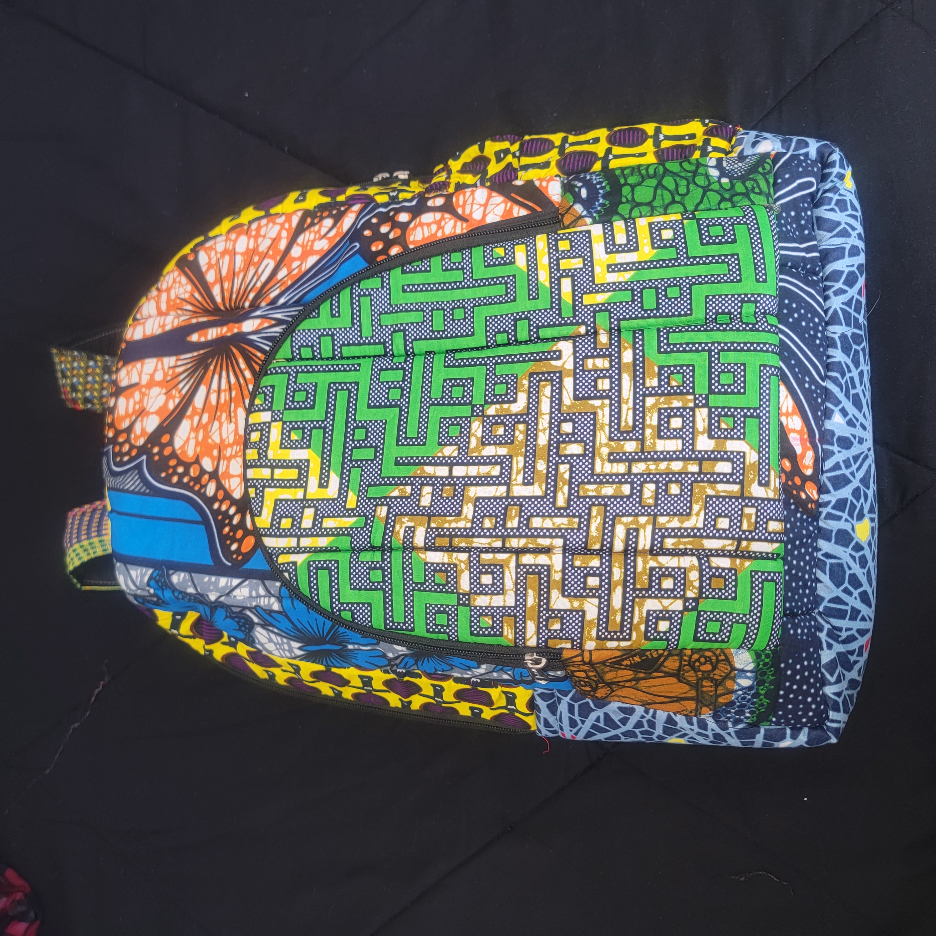 African Print Backpack