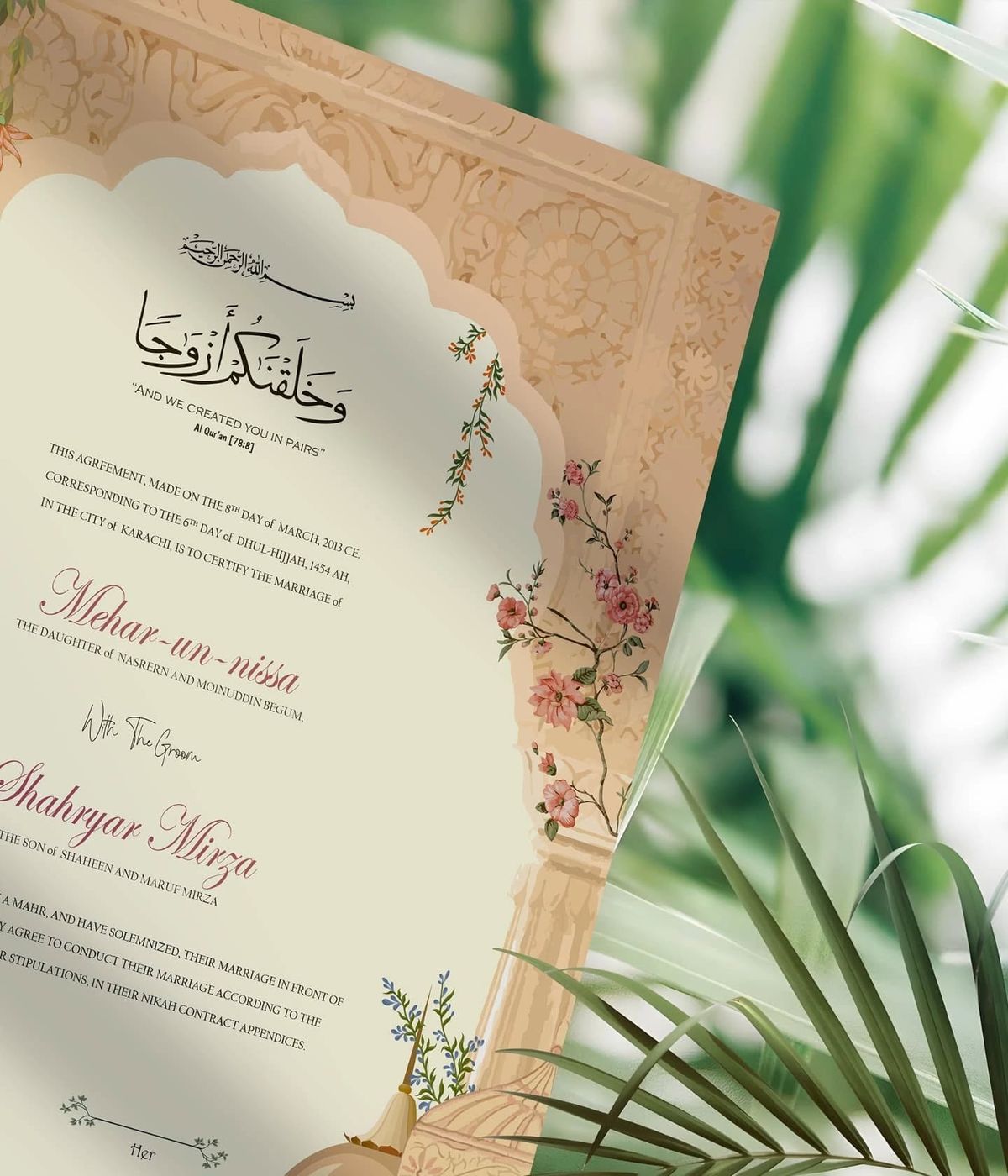 Elegant Wedding Certificate