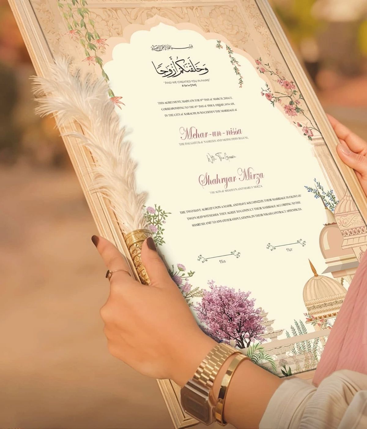 Elegant Wedding Certificate