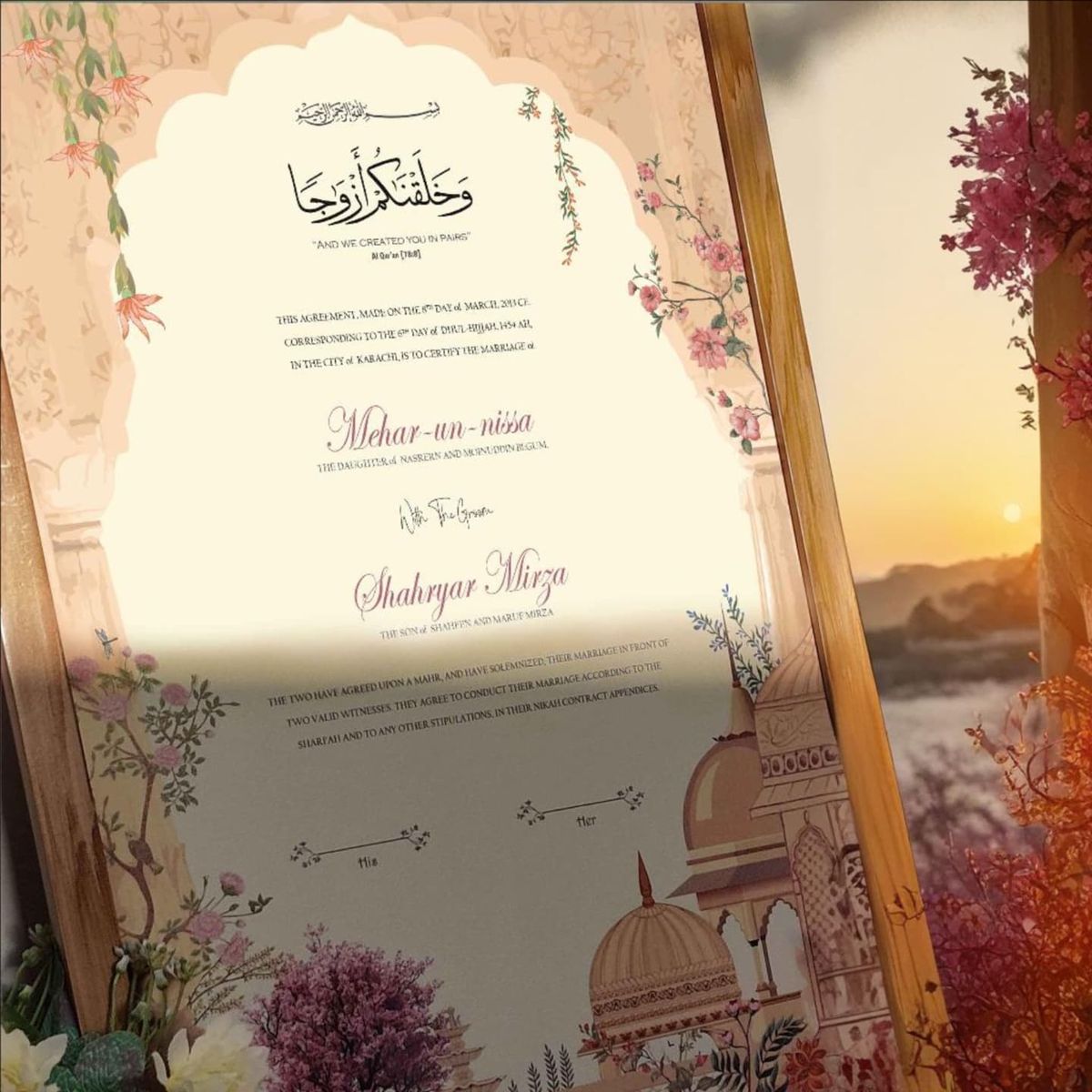 Elegant Wedding Certificate