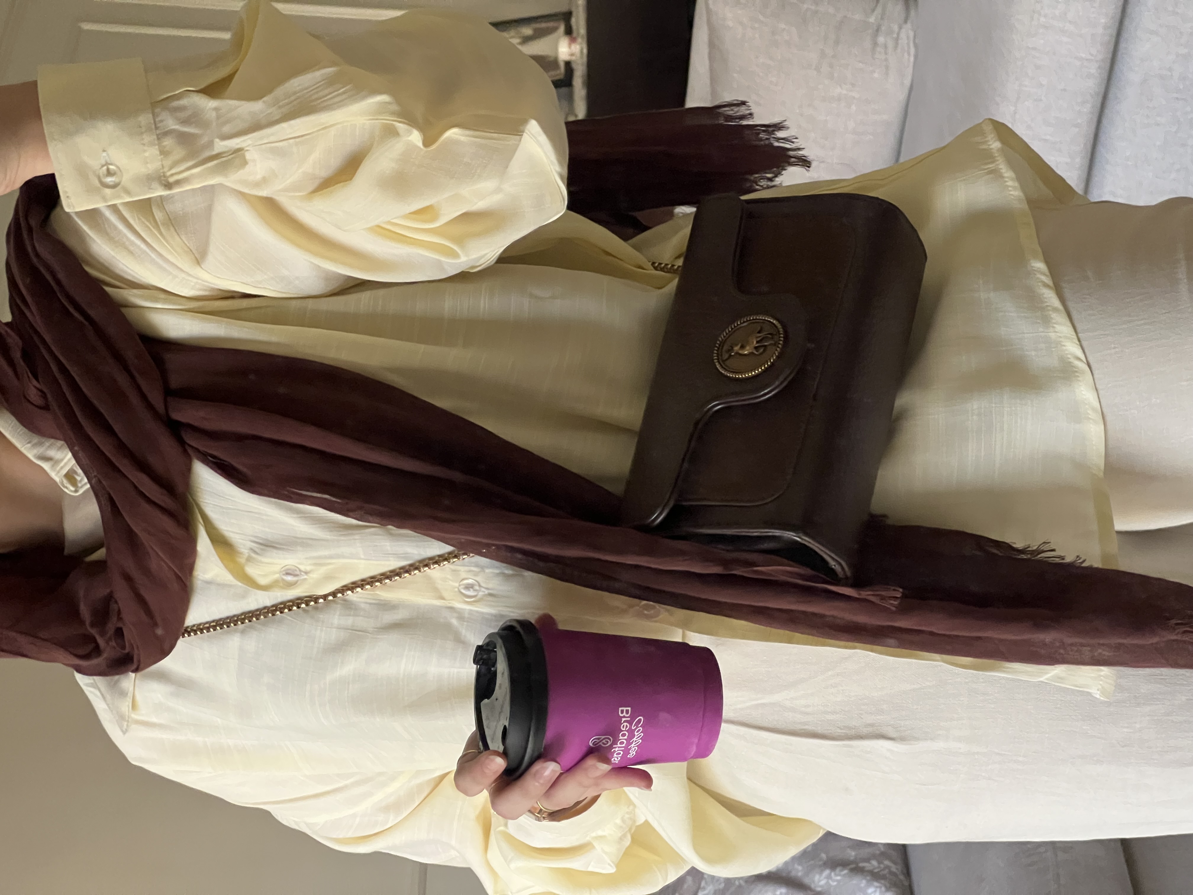 Butteryellow linen shirt