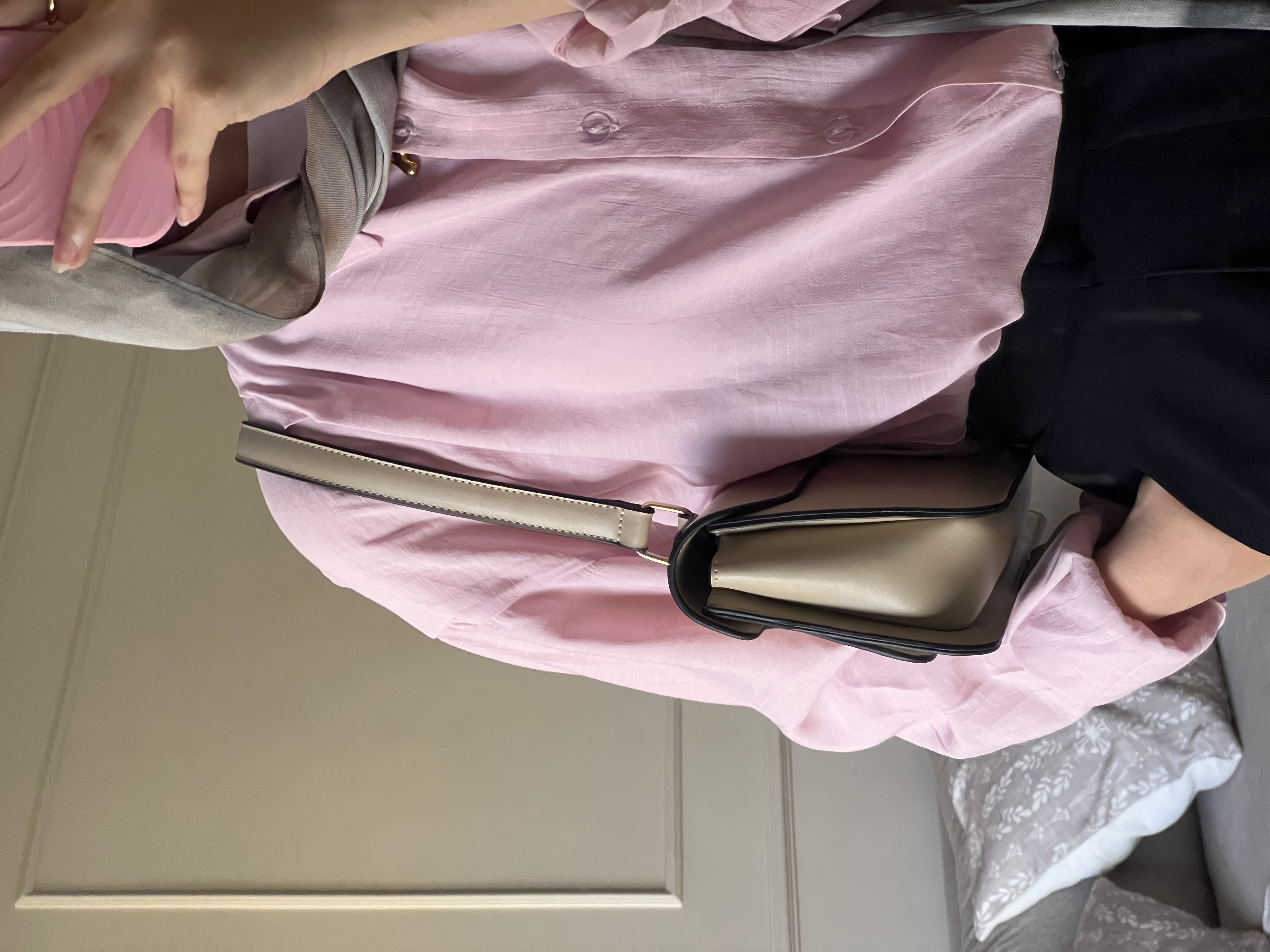 Babypink linen chemise