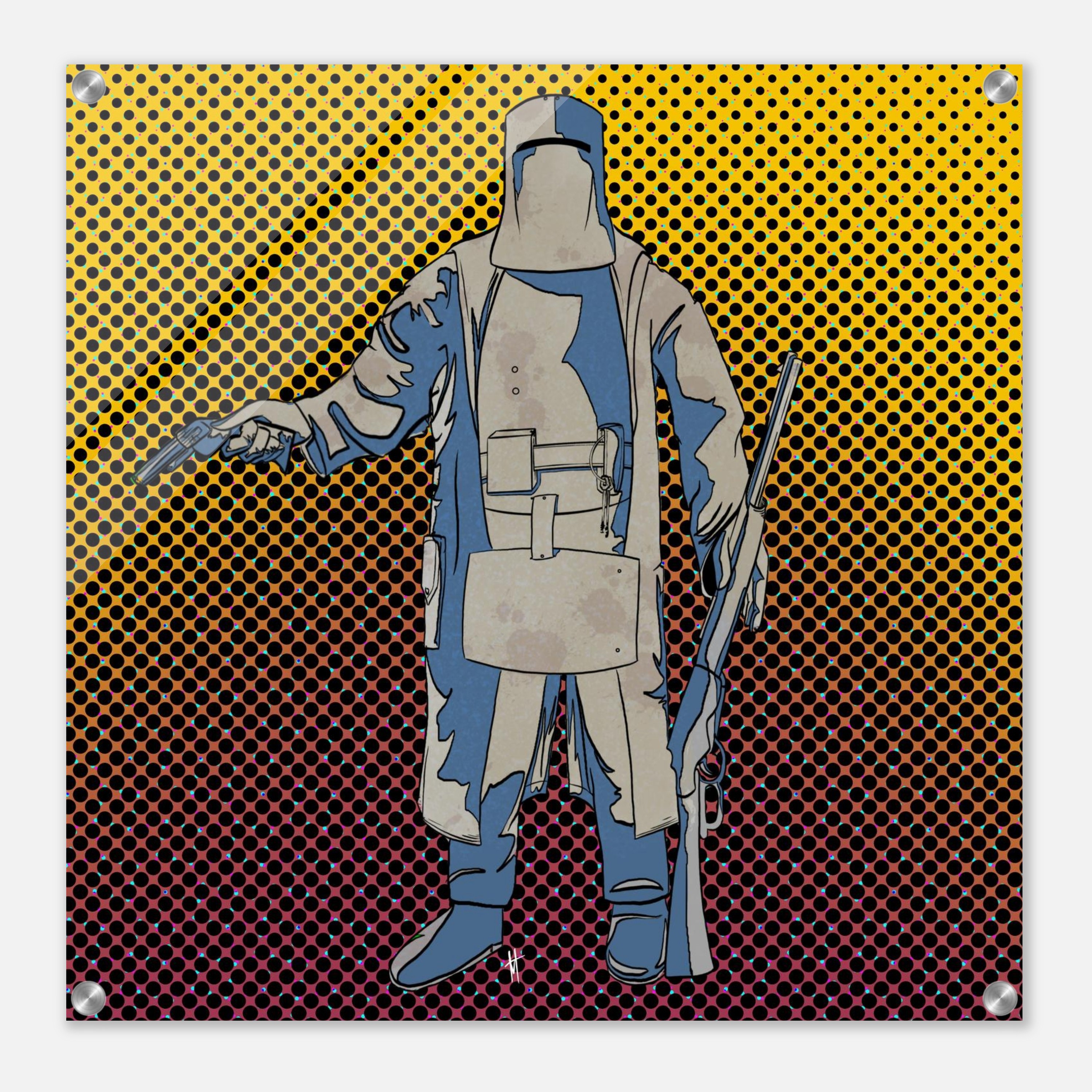 Ned Kelly Acrylic Print - 60x60cm