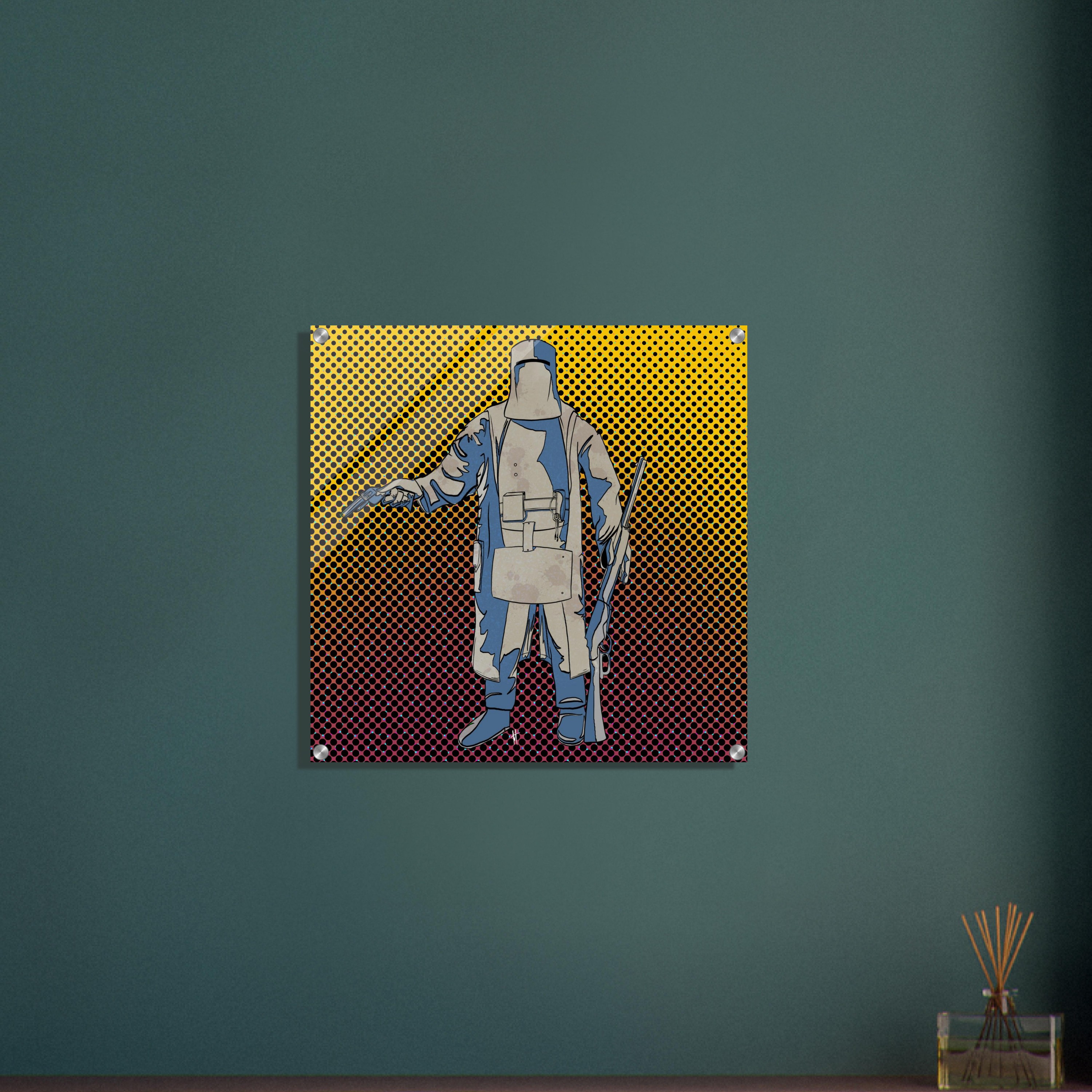 Ned Kelly Acrylic Print - 60x60cm
