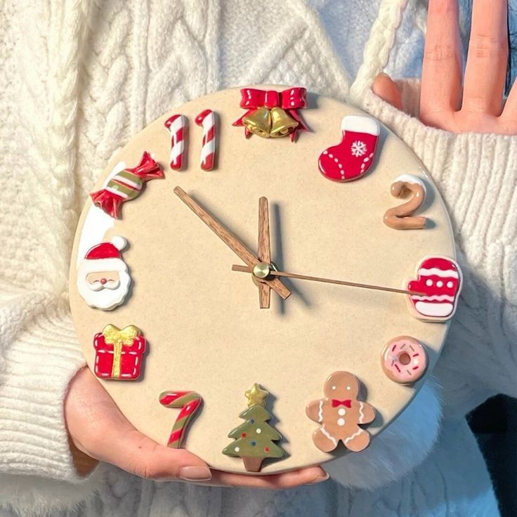 Créez une horloge à magnets en argile auto-durcissante