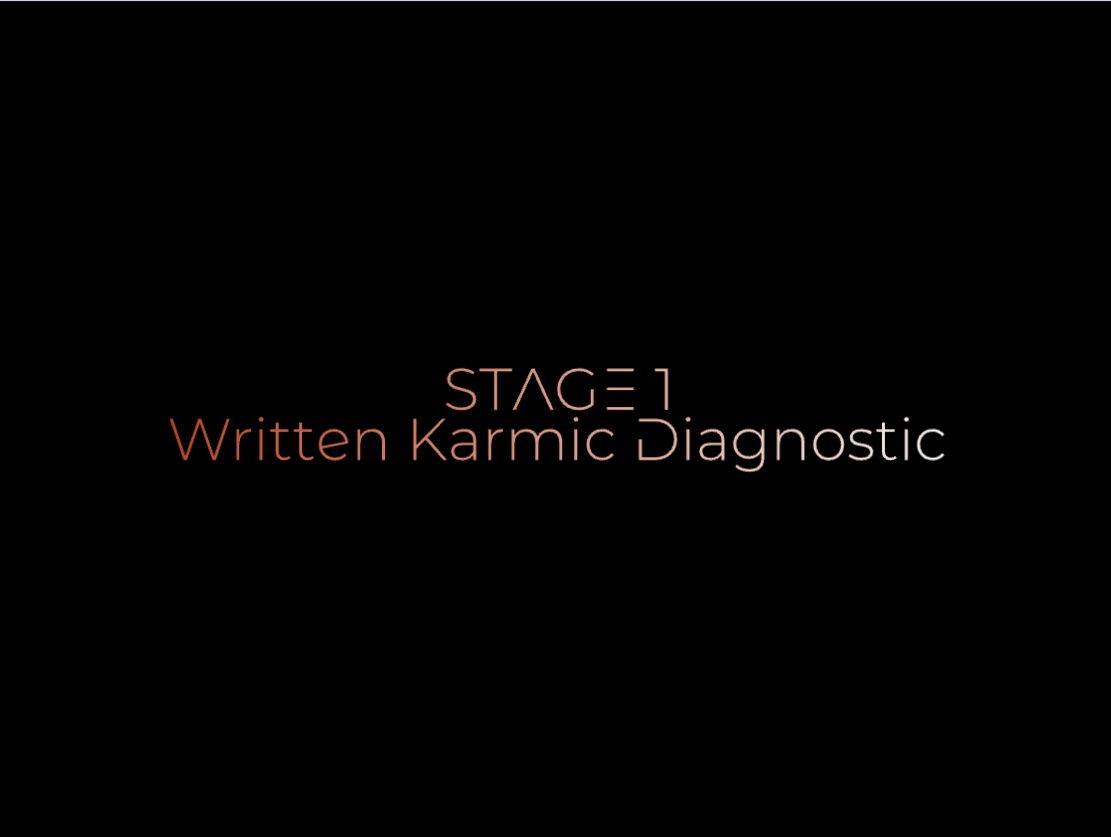 Stage 1 - Written Karmic Diagnostic