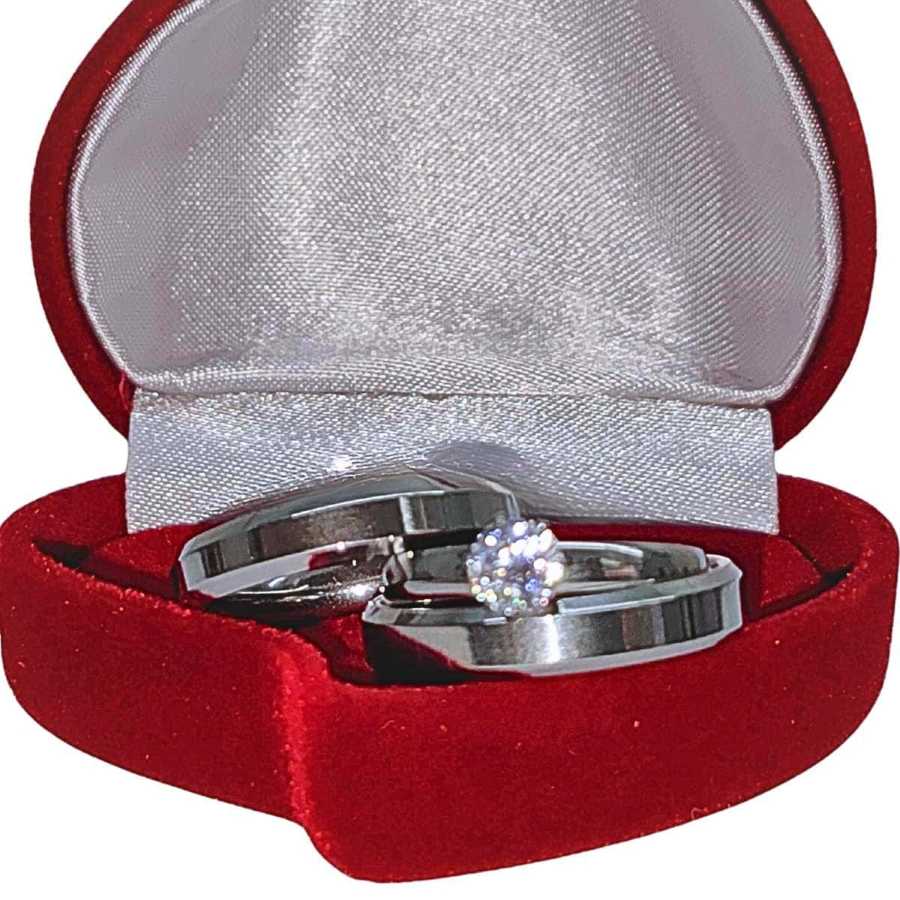 Par de Alianças de Namoro Aço + Gravação dos Nomes e Datas. 