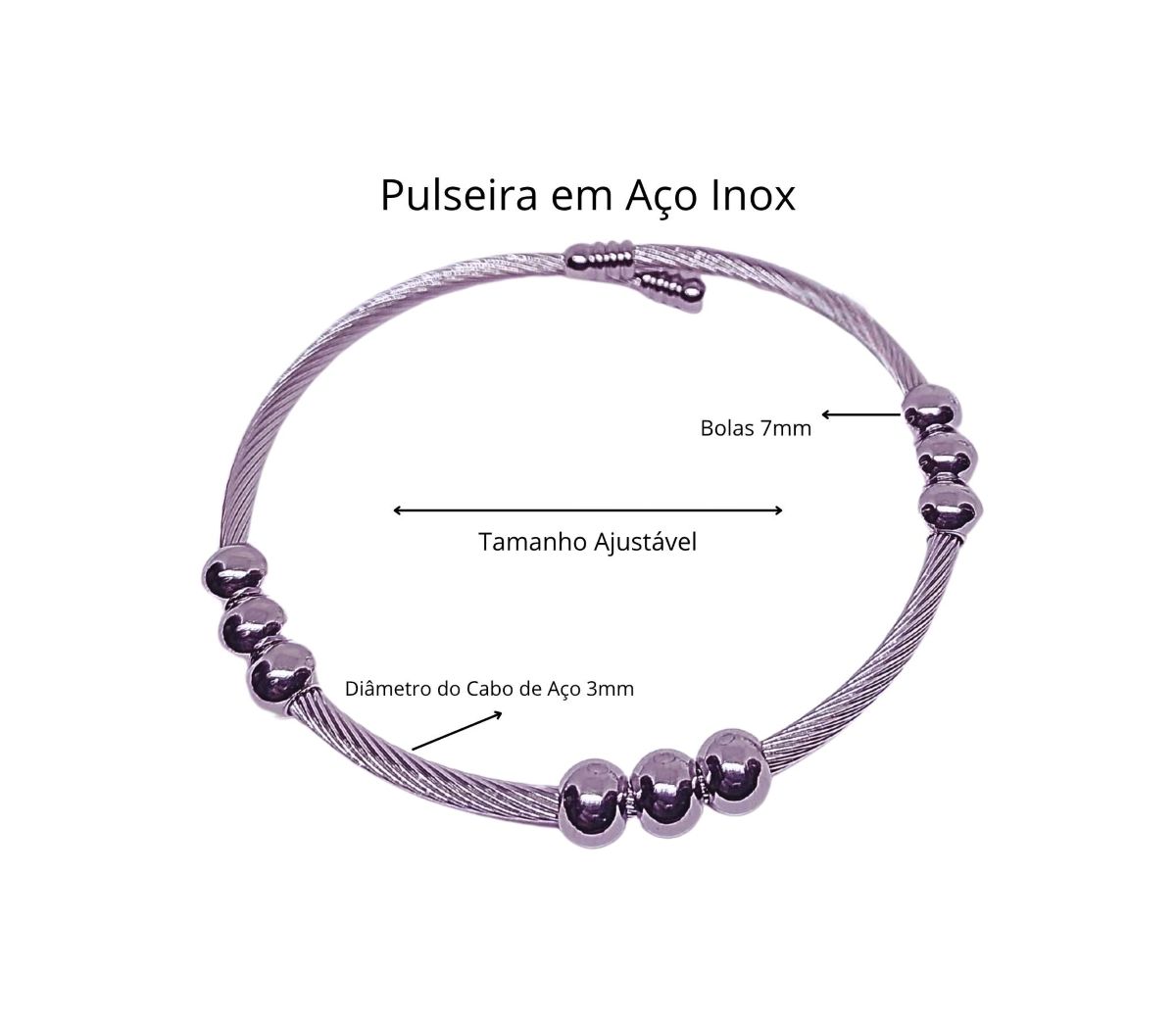 Pulseira em Aço Inox